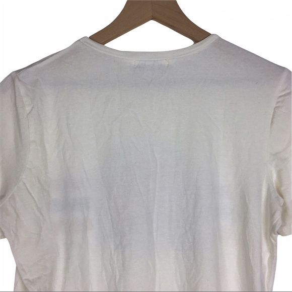 POLAGRAM Graphic T Shirt Short Sleeve Only Good Vibes Stripe Mountains Medium - Picture 4 of 12